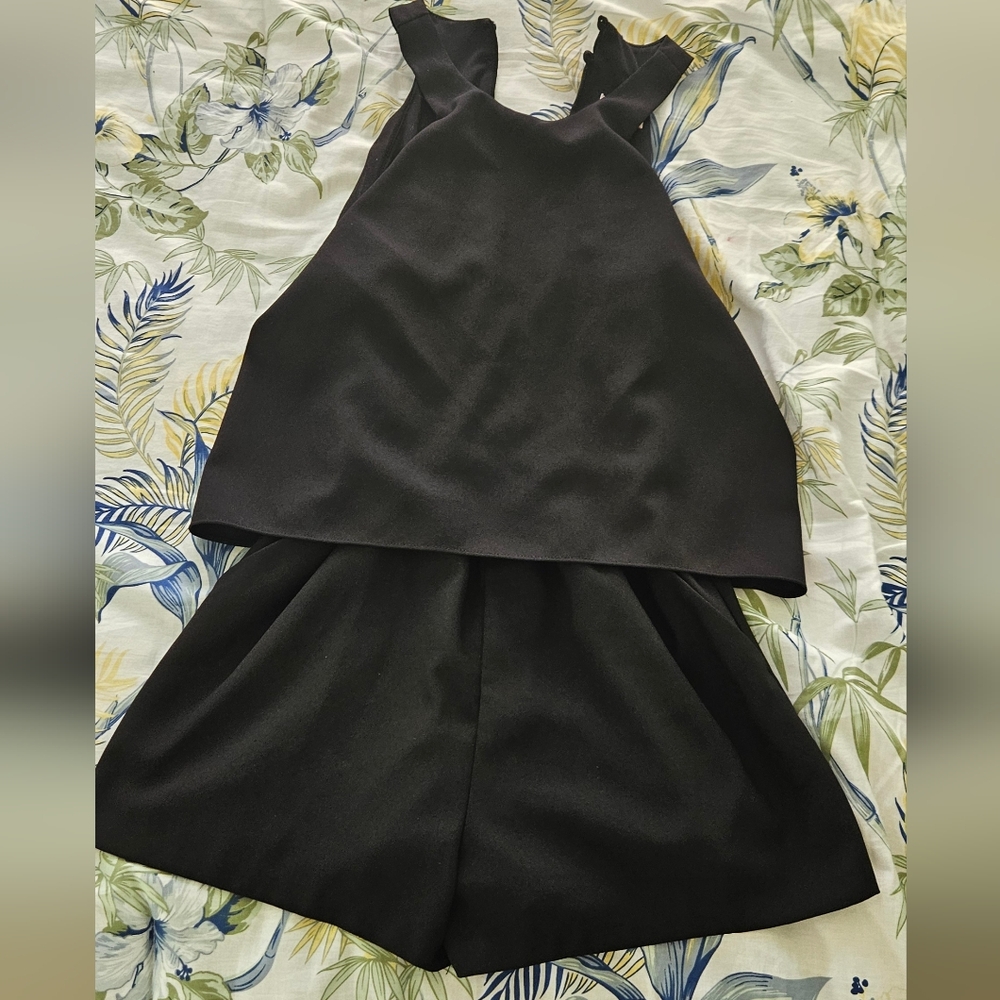 Elegant Black Women's Romper